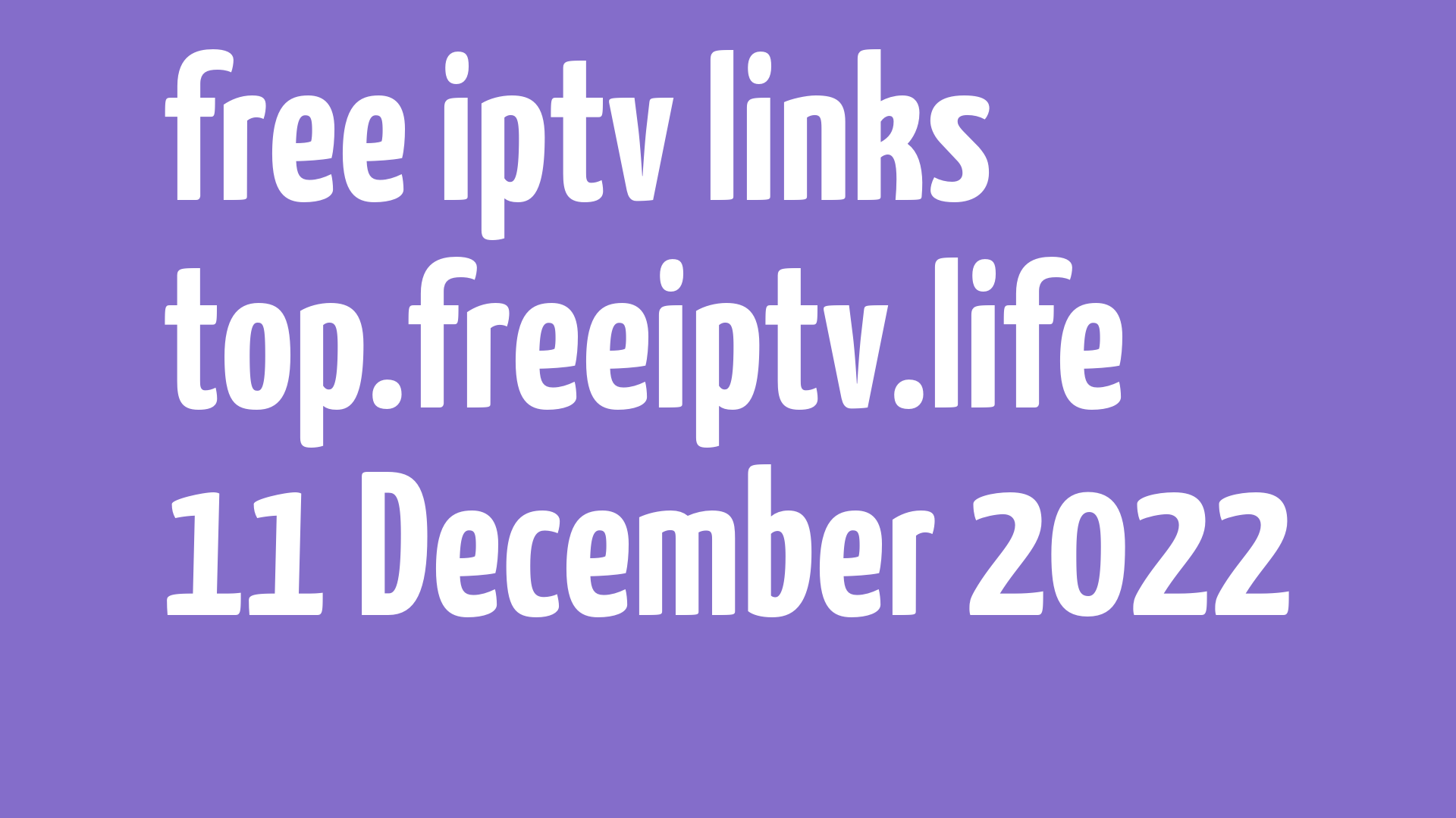 free iptv links 101222